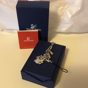 🆕 Swarovski crystal cat and fish phone or bracelet charm with tennis bracelet